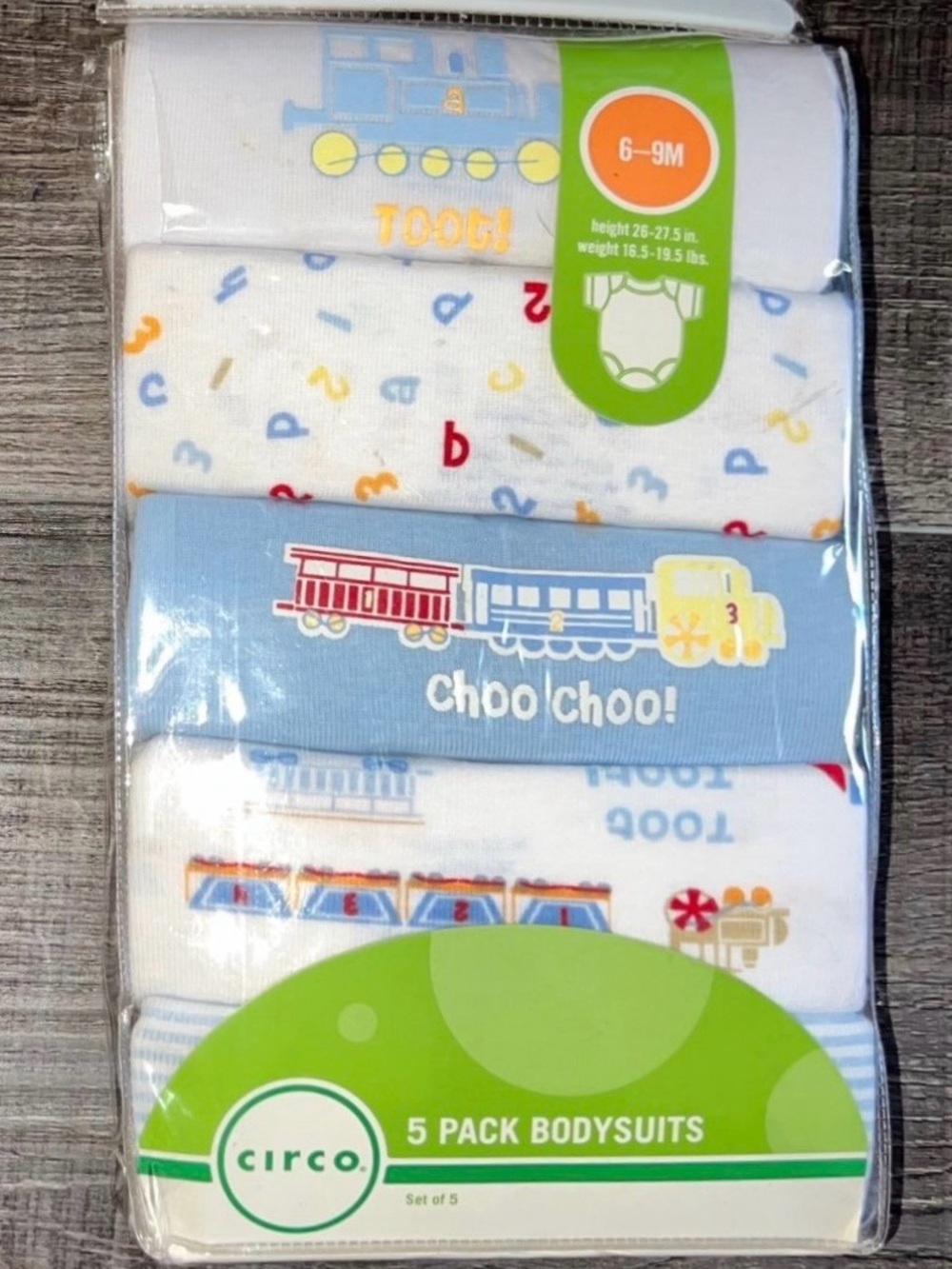 New Baby & Toddler Boys Size 6-9 Months 5-Pack Bodysuit Set
